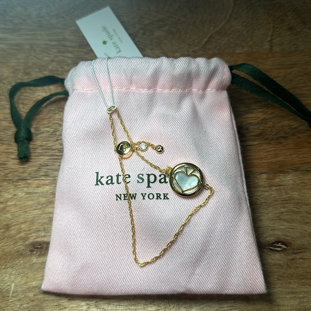 Kate Spade Goldtone Signature Spade Slider Bracelet